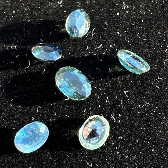 2.465 CT Natural Bi-Color Sapphire Lot. Only Heated Oval 6 Pcs Gem - Picture 12 of 17